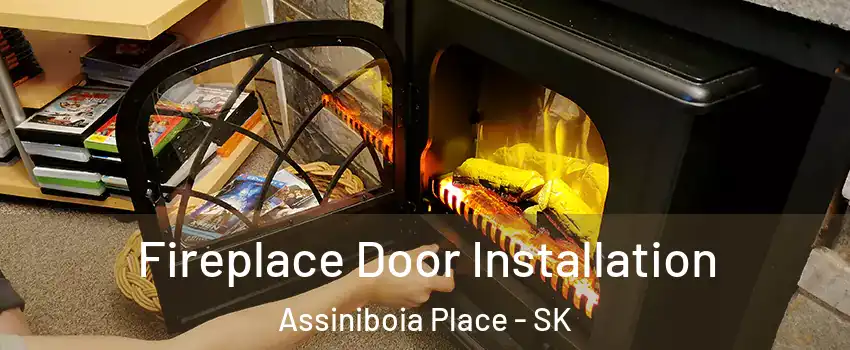  Fireplace Door Installation Assiniboia Place - SK