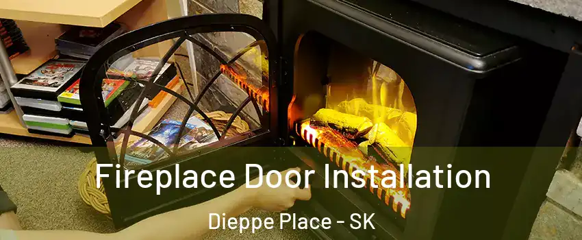  Fireplace Door Installation Dieppe Place - SK