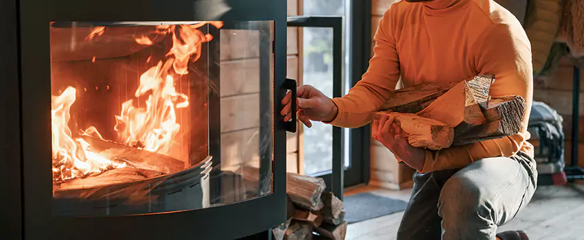 Residential Fireplace Ceramic Glass Installation in Regina, SK