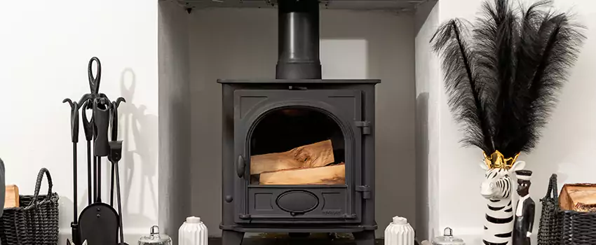 Thelin Hearth Products Providence Pellet Insert Fireplace Installation in Maple Ridge, SK