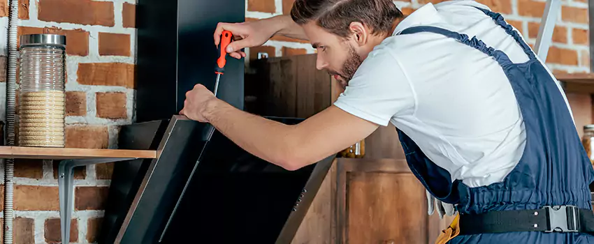 Old Rusted Metal Fireplace Repair And Replacement in Regina, SK