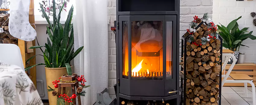 Thelin Hearth Products Direct Vent Gas Stove Fireplace Inspection in Maple Ridge, SK