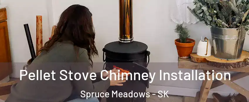  Pellet Stove Chimney Installation Spruce Meadows - SK