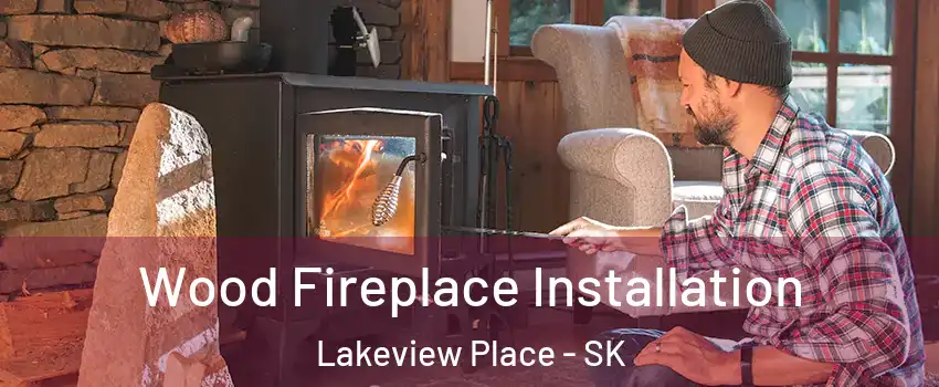  Wood Fireplace Installation Lakeview Place - SK